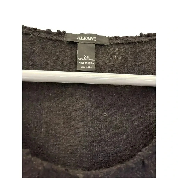 Alfani‎ Women’s XS Black Sequined Sweater - Picture 4 of 6